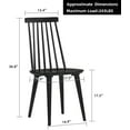 Duhome Dining Chairs Set of 4 Wood Dining Room Chair Spindle Chair for