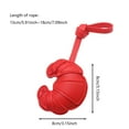 thumbnail image 2 of Croissant Keychain Leather Family Portable Backpack Pendant Decorative Accessory for Everyday Use, 2 of 4