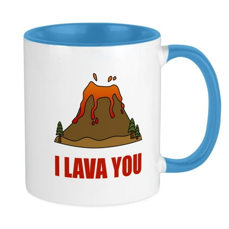 

CafePress - I Lava You Volcano Mugs - Ceramic Coffee Tea Novelty Mug Cup 11 oz