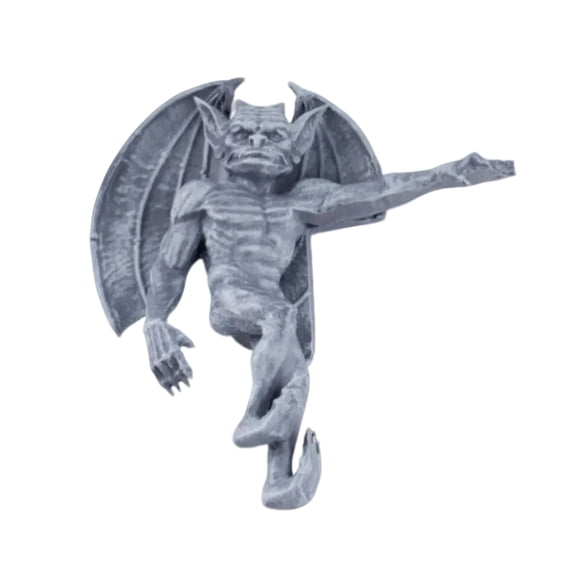 1Pc Gothic Gargoyle Statue, Door Frame Wall Decor, Fantasy Home Handicraft Sculpture, Gothic Stone-Like Ornamental Art Decoration For Entrance & Indoor Spaces, Unique