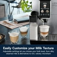 thumbnail image 3 of De'Longhi Dinamica Plus Fully Automatic Espresso Machine with 24+ Recipes, Built in Grinder & Automatic Milk Steam Wand with 3 Frother Modes - Brew Personalized Coffee for up to 4 User Profiles, 3 of 7