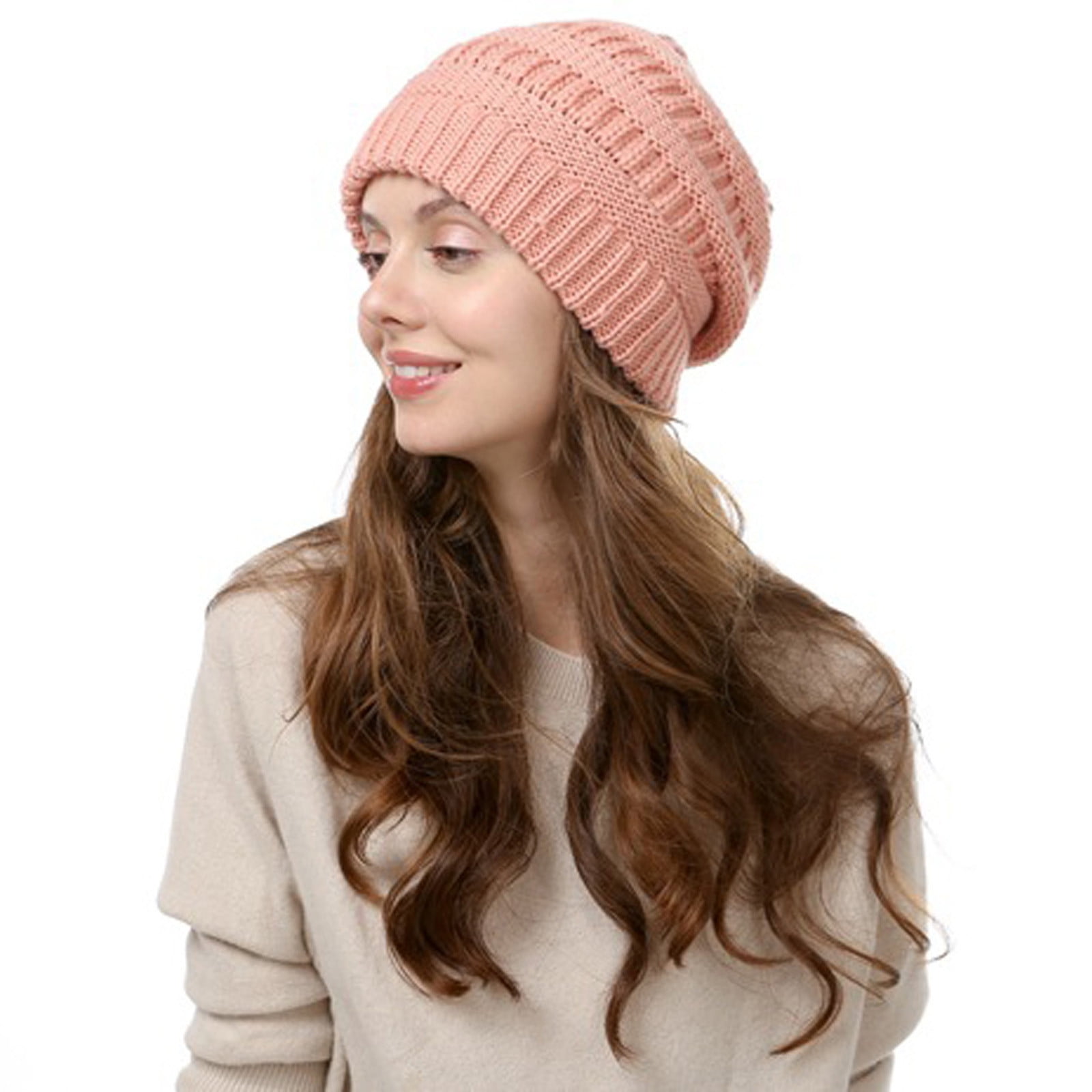 IWRUHZY Women's Knit Beanie Hat for Ladies Fleece Line Ski Skull Cap