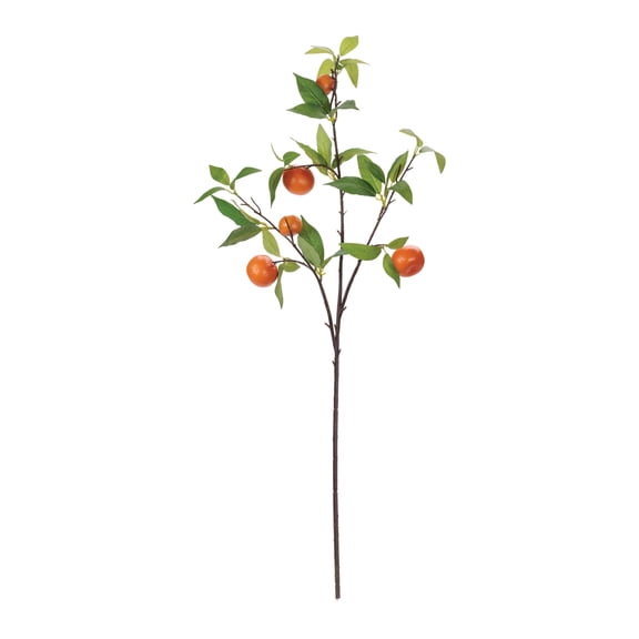 Melrose Orange Branch Artificial Stem Spray - 34" - Orange and Green - Set of 6