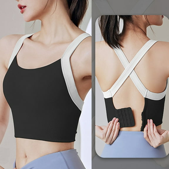 SELONE Sports Bras for Women Yoga Bras Training High Impact Sports Running Quick Drying Speed Dry Fitness High Strength Shock Proof Womens Sports Bras Longline Sports Bras Everyday Bras Red S