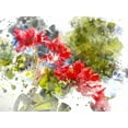 thumbnail image 2 of Young, Chamira 32x25 White Modern Wood Framed Museum Art Print Titled - Floral in Bloom XIV, 2 of 4