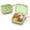 Green-4 Grids, variant on Portable Daily Multi-Compartment Pill Organizer Design 4/7, Sealing Ring Soft Carry Loop Keep Tablets Organized ,Supplements Daily Medications, Purse Backpack Office
