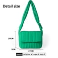 thumbnail image 2 of Bolso de hombro acolchado de nailon, bolso de mano tejido, bolso bandolera de diseñador, bolso de mujer, 2 of 5