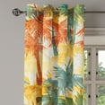 thumbnail image 3 of Ambesonne Grommet Curtain, , 50"x60", Cadet Blue Salmon Mustard, 3 of 5