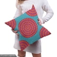 thumbnail image 5 of Ambesonne Vintage Fabric by the Yard Upholstery, Circles Dots Triangles Art, 2 Yards, Dark Seafoam Magenta, 5 of 5