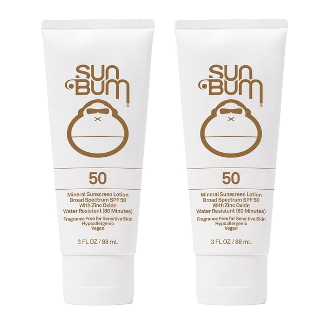 Protector Solar Mineral Sun Bum SPF 50 Óxido de Zinc 2 Pack 176 ml