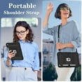 thumbnail image 6 of Dteck Case for iPad 10.2 inch 9th/8th/7th, Heavy Duty Shockproof Protective Cover with Adjustable Shoulder Strap, Kickstand Protection and Pencil Holder for iPad 10.2 inch 2021/2020/2019, A, 6 of 9