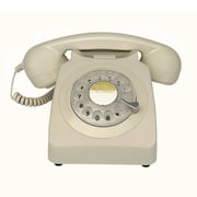 Corded Telephone Retro Rotary Dial Phone, Old Fashion Decorated Antique Telephone Wired Landline Telephones for Home Office School Hotel Decor …