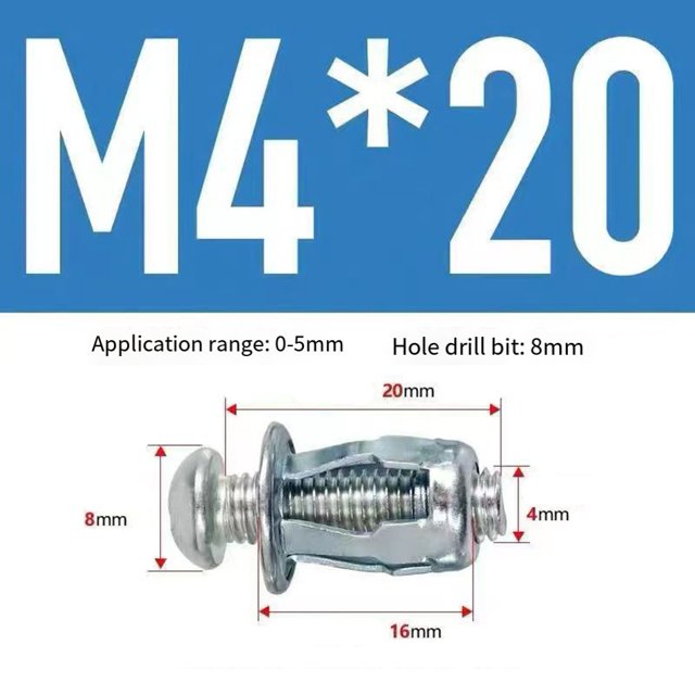 Nut expansion lantern type expansion license plate fixing nut pull rivet nut
