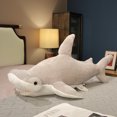 thumbnail image 3 of Tiburón martillo gigante, ballena azul, juguetes de peluche, almohada grande para dormir, regalo de Navidad, almohada de animales marinos, juguetes de peluche para niños, decoración de habitación, 3 of 5