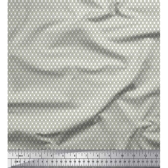 Soimoi Rayon Fabric Bar Graph Shirting Print Fabric by Yard 56 Inch Wide