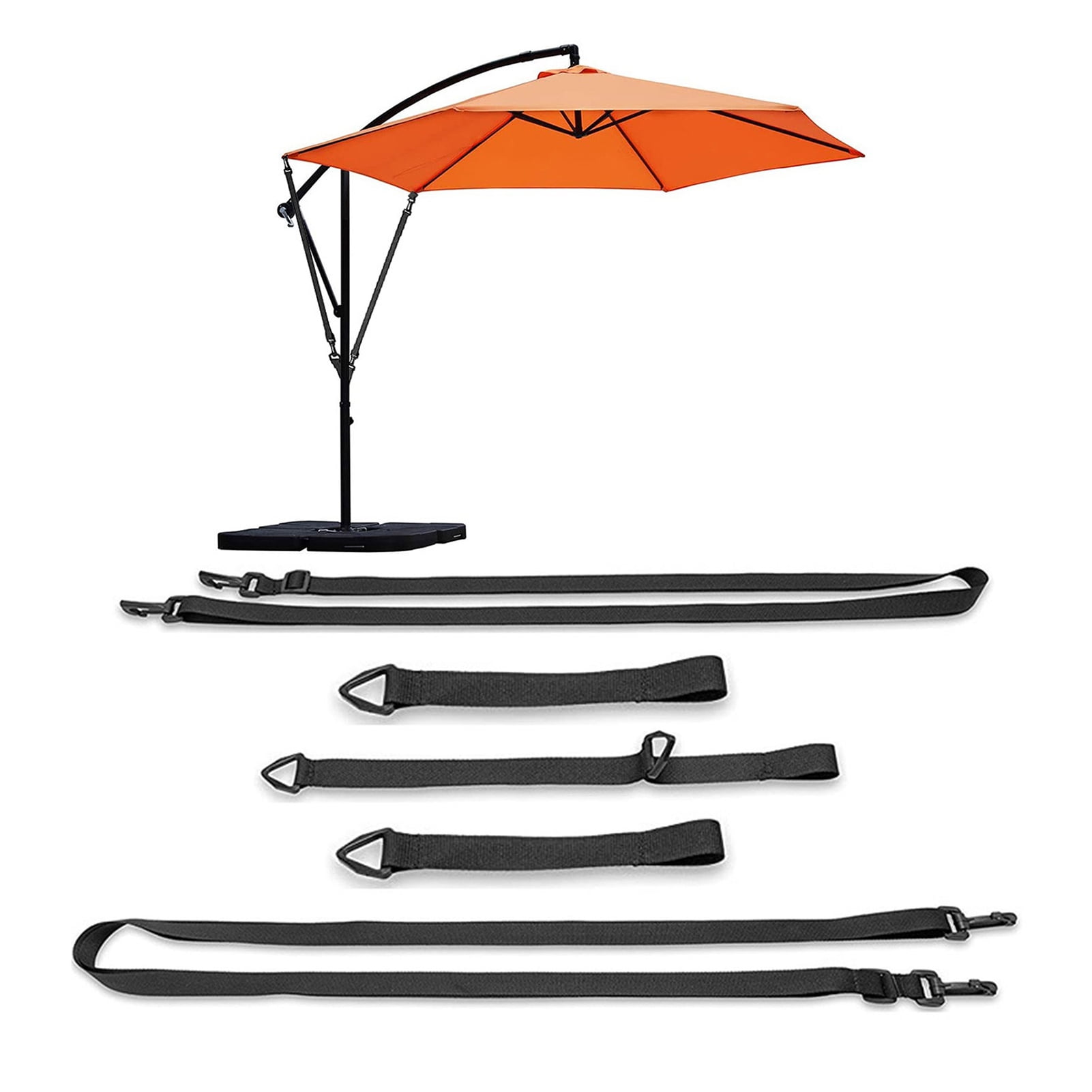 Fogcroll 1 Set Parasol Fixed Strap Easy Installation Tear Resistant