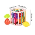 thumbnail image 2 of Elainilye Rainbow Elastic Shape Sorter Toy for Babies Fine Motor Skills Activity with Colorful Stretchy Strings Sensory Learning Play for Toddlers Educational Infant Toy, 2 of 6