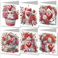 thumbnail image 3 of 2PCS DIY Diamond Greeting Card Diamond Art Painting Creative Design Holiday Blessing Gift Folding Greeting Card Set (15*15cm) (With White Envelope)-HK018+HK019, 3 of 12