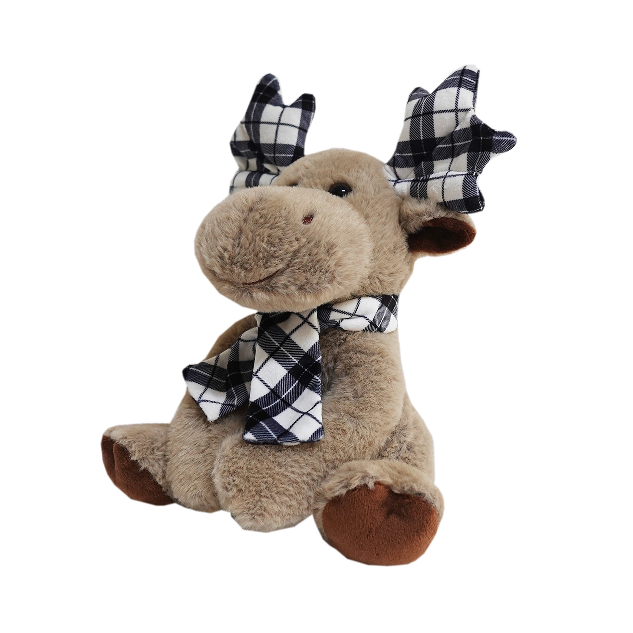Holiday Time Plush Deer Grey 9.5inch for 3 years and up, PLUSH DEER