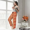 thumbnail image 5 of Pajama Pants Women, Yellow And Red Maple Leaves Sweatpants Soft Sleep Lounge Pants, Casual PJ Bottoms Pants with Pockets, 5 of 7