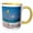 Yellow/White, variant on 3drose, Dominican Republic, Bavaro Beach, Parasailing - Ca14 Len0211 - Lisa S. Engelbrecht, 11oz Two-tone Yellow Mug