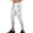 White, variant on KIHOUT Men's Slim Fit Running Training Joggers Polyester Pants with Zipper Pockets and Drawstring Waist for Gym and Casual Wear