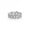 Silver, variant on Titanium Mens Luxury Engagement Ring Comfort Fit Band Statement CZ Jewelry With White Gift Box Packaging