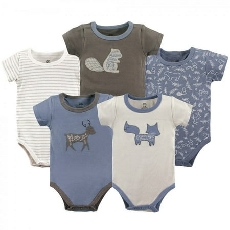 UPC: 0660168907988 | Yoga Sprout Baby Boy Cotton Bodysuits 5pk  Forest  3-6 Months