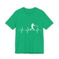 thumbnail image 3 of Awesome I Love Baseball Player Heartbeat Game Day Men Women Unisex Jersey Short Sleeve Tee, 3 of 4
