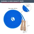 thumbnail image 2 of Jump Rope Brightedly - Mango de madera para multijugador (4,9 m), color azul, 2 of 8