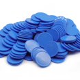 thumbnail image 1 of Hakitaroom Juego De 100 Fichas De Juego De Fichas De Póquer De Plástico Opaco Con Caja De Almacenamiento (Azul Real 1,26 Pulgadas), 1 of 5