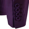 thumbnail image 6 of Hontri Men's Suit Slim Fit , Men's Suit Jacket One Button Slim Fit Sport Coat Business Daily Purple 6Xl, 6 of 9