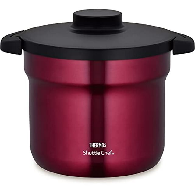 Thermos Isolation Thermique sous Vide Chef de la Navette 4.3L (pour 4 à 6 Personnes) Cuisson Rouge Peut Revêtement de Fluor KBJ-4501 R