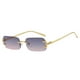 thumbnail image 1 of Rectángulo Sin montura Gafas de sol Decoración Estilo retro Hip Hop Accesorios para fotos Lentes de colores Gafas transparentes para compras Unisex , violeta y violeta y Fernando Gafas de sol sin montura, 1 of 8