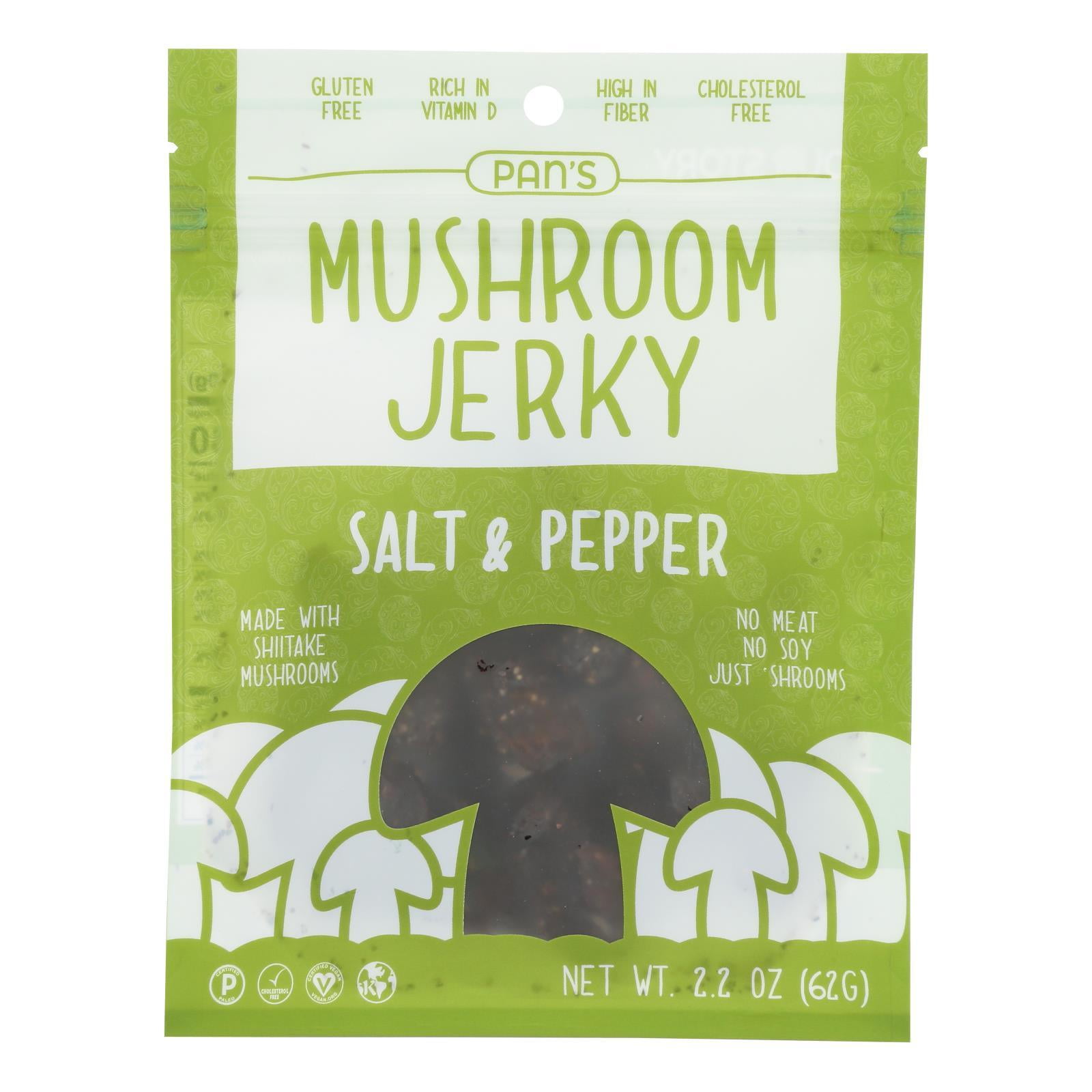Pan's - Mushroom Jerky Salt Pppr - Case of 6-2.2 OZ - Walmart.com
