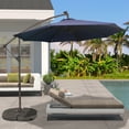 thumbnail image 3 of 10FT Patio Solar-Lighted 36 LED Cantilever Offset Umbrella Crank Tilt Outdoor (Base Not Include), 3 of 9