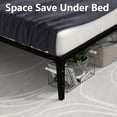 thumbnail image 3 of Eastvita 14" Twin Size Standard Metal Bed Frame, Heavy Duty, Black, 3 of 7