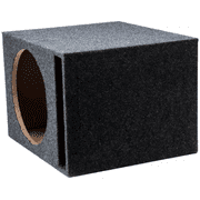 American Sound Connection 12in Vented Subwoofer Speaker Enclosure, Loudspeaker Cabinet