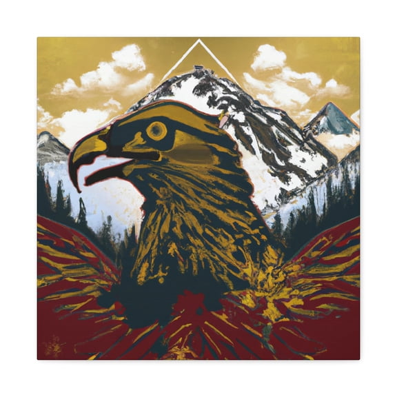 Eagle in Streamlines - Canvas