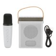 thumbnail image 1 of Juego de máquina de karaoke Vevor con altavoz Bluetooth recargable luz RGB y Micrófono inalámbrico blanco, 1 of 5