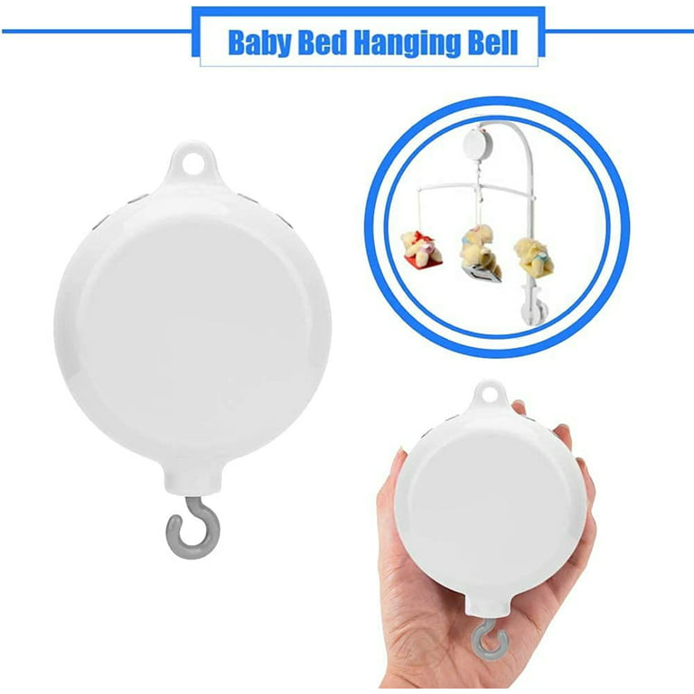 SPECOOL Baby Crib Mobile Musical Box, Mobile Rotary Music Box, Music Box  with Rotating Hook, Crib Mobile Motor Battery Operated Plays 35 Tunes Crib