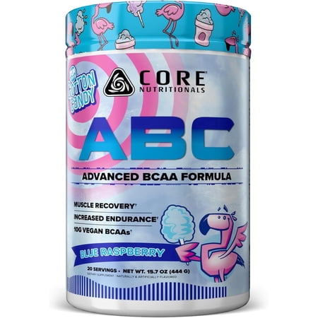 Core Nutritionals ABC Advanced BCAA Supplement 20 Servings ((FUN SWEETS - Blue Raspberry)