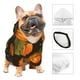 thumbnail image 3 of Fotbe Orange Pumpkin Sudadera con Estampado para Perros Pequeños – Suéter con Capucha para Mascotas, Tela Suave de Forro Polar con Bolsillo-X-Small, 3 of 7