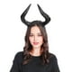 thumbnail image 2 of Diadema de cuerno de simulación grande para Halloween Festival Dance Party Cosplay (Negro), 2 of 5