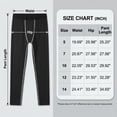 thumbnail image 6 of LANBAOSI 2 Pack Youth Boys Compression Leggings Athletic Workout Running Tights Size 7, 6 of 7