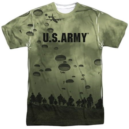 United States Armed Forces Army 101st Airborne Attack Adult Front Print T-Shirt