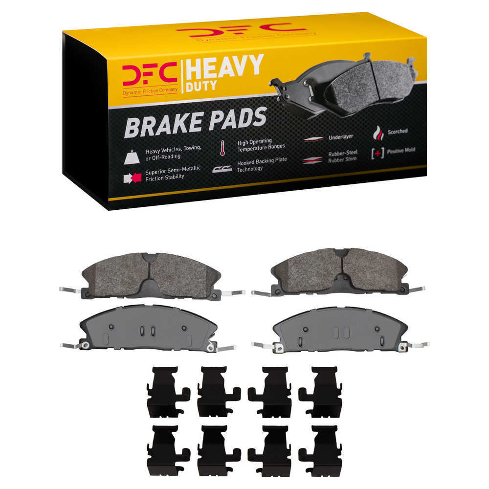 Dynamic Friction Company 1214-1611-12 DFC Heavy Duty Pads and Hardware Kit