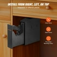 thumbnail image 6 of BENTISM Mounted Safe 3 Quick Access Ways of Fingerprints, Passwords and Keys, Handgun Safe for 1 Pistol for Home, Bedside, Nightstand, Wall, 6 of 8