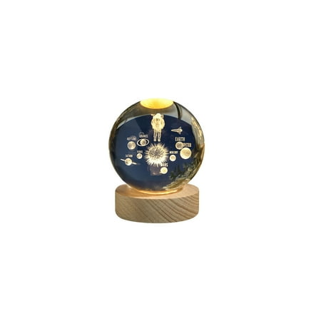 

3D Planet Crystal Ball Crystal Ball Cosmic Series Night Light