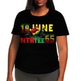 thumbnail image 2 of Simua Hauts Grande Taille pour Femmes Tunique Manches Courtes Col Rond Chemises Blouse Décontractée Douce Taille L-5TG, 2 of 6